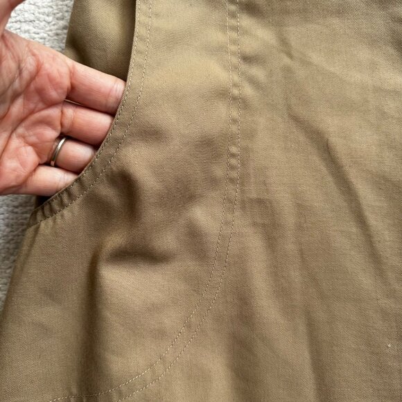 Vintage 60s/70s John Gate Wrap Tan Skirt with Daisy Flower Embroidery Applique - Picture 9 of 12